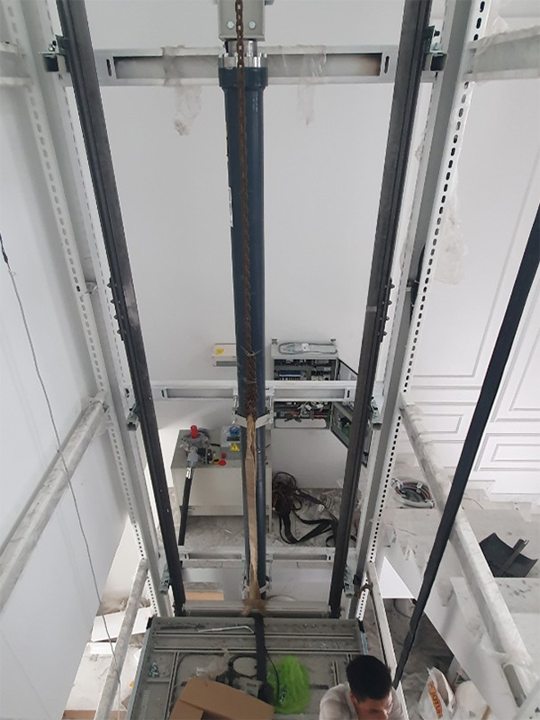 Quá trình thi công, lắp đặt thang máy tại ELUX VIỆT NAM