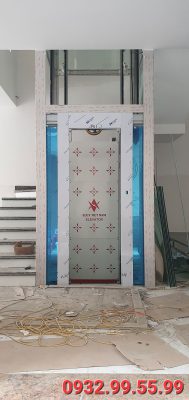 Lắp đặt thang máy kính gia đình tại chợ hoa quả Hải Phòng