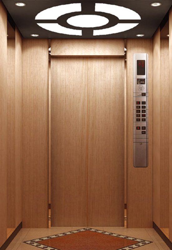 Ốp gỗ cabin thang máy