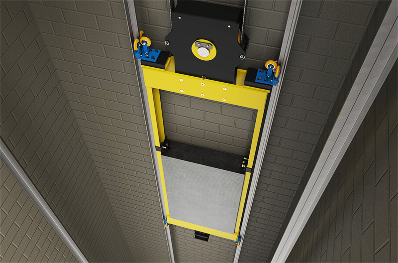 Cấu tạo của đối trọng thang máy